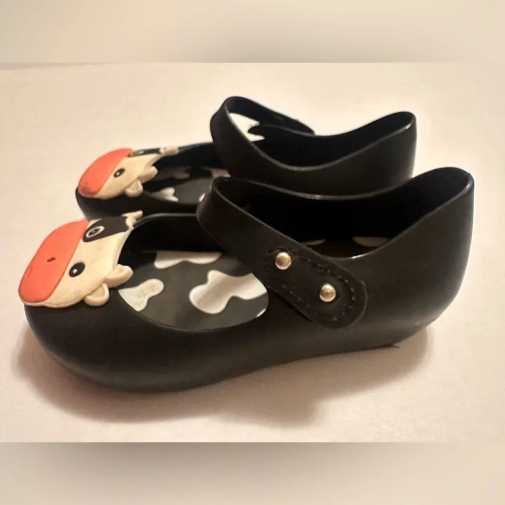 Mini Melissa Cow Mary Janes (Left Is Missing Horn)